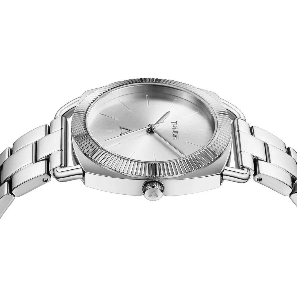 Trnda Women's Stainless Steel Watch, Silver Dial | Trnda-Ss35.8 by TRNDA