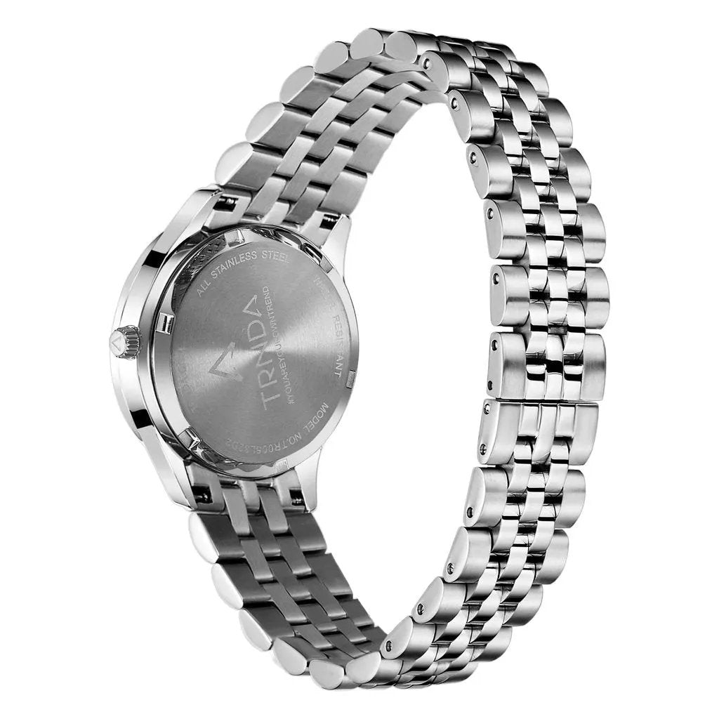 Trnda Women's Stainless Steel Watch, Silver Dial | Trnda32mm by TRNDA