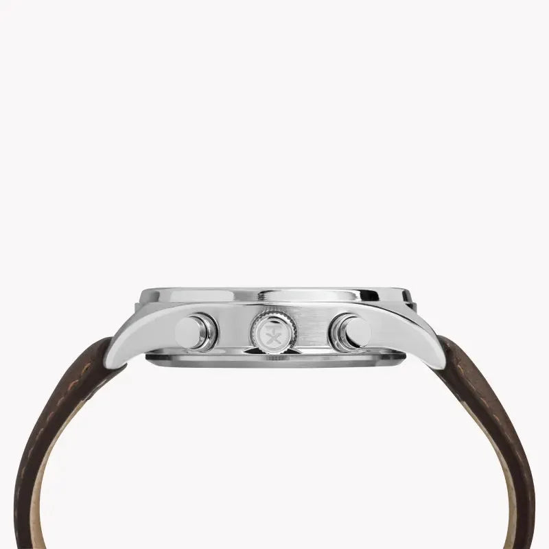 Timex Men's Brown Leather Watch, Tan Dial | Tw2r88200 by TIMEX