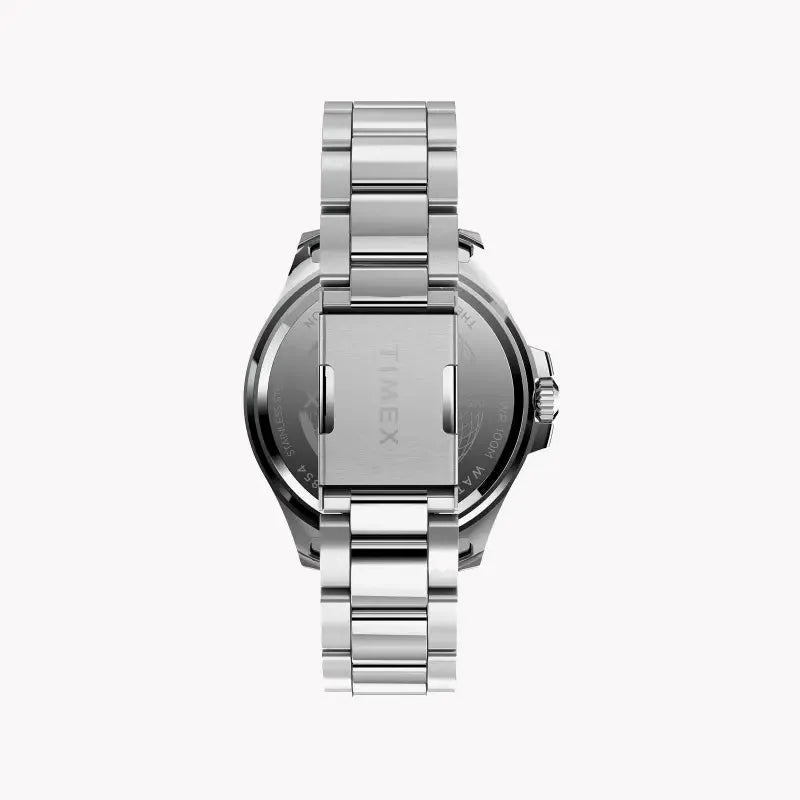 Timex Men's Silver Stainless Steel, Blue Dial | Tw2u41900 by TIMEX