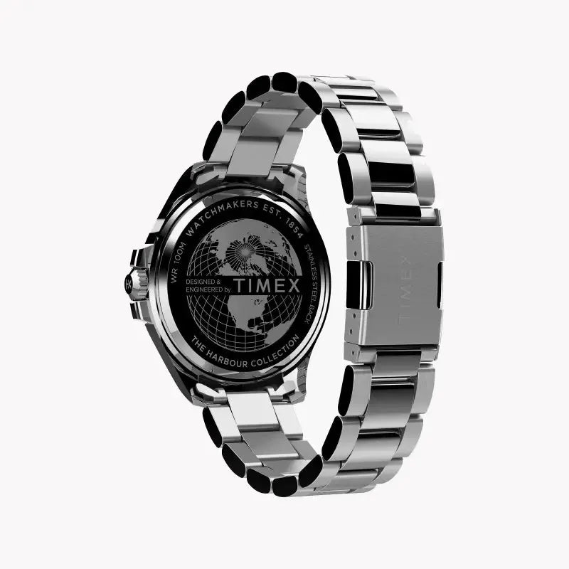 Timex Men's Silver Stainless Steel, Blue Dial | Tw2u41900 by TIMEX