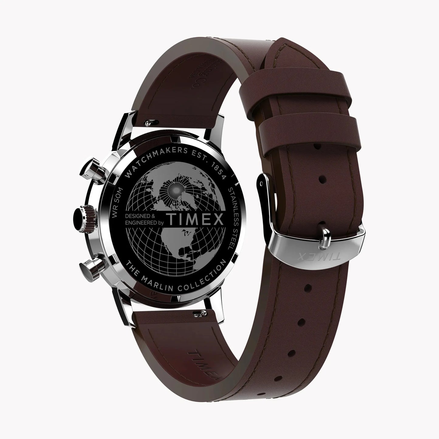 TIMEX Men's Stainless Steel, Brown Leather | TW2W10200 by TIMEX