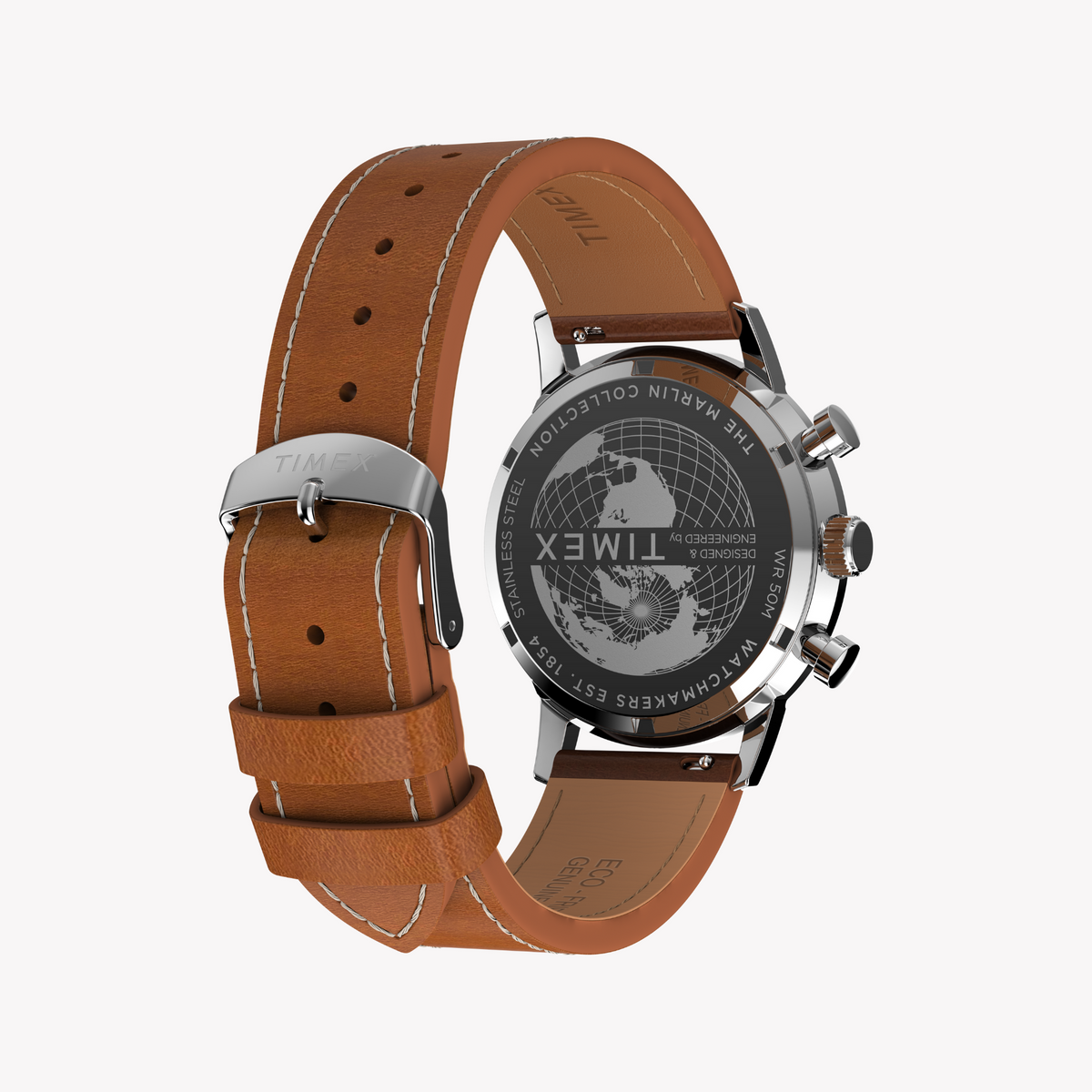 Timex Men's Stainless Steel, Silver/Brown | Tw2w99100 by TIMEX