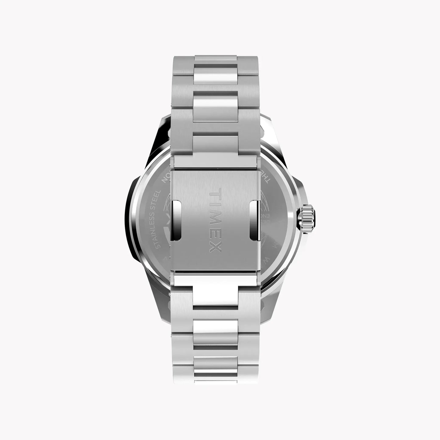 Essex 3-Hand Black Dial SST Bracelet | TW2Y21000 Stylish Timepiece by TIMEX