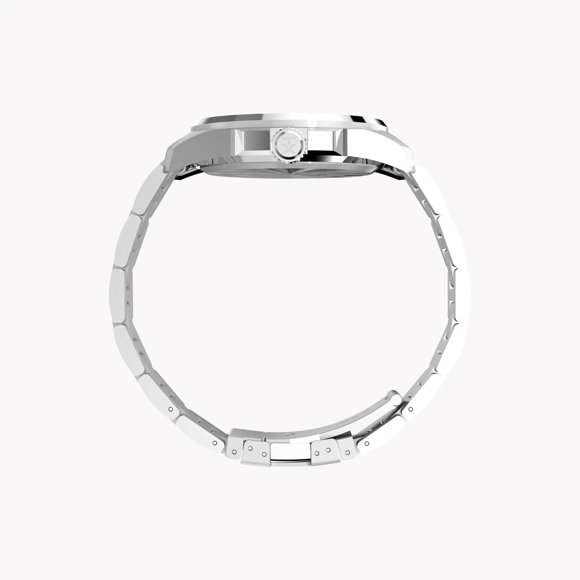 Essex 3-Hand Blue Dial SST Bracelet TW2Y21100 | Men's Silver Watch by TIMEX