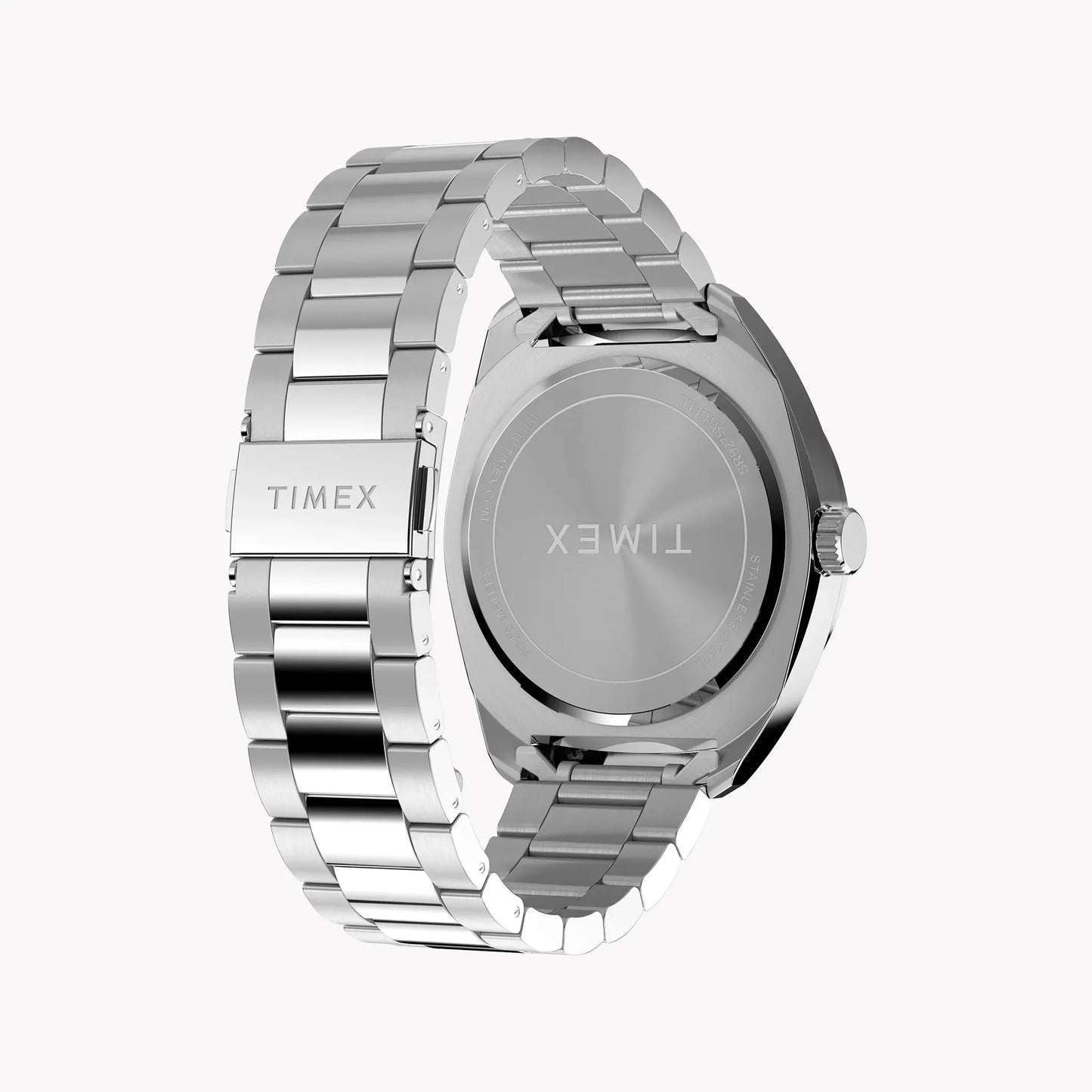 Mens Silver-tone Case & Bracelet with Black Dial TW2Y22600 | Stylish Watch by TIMEX