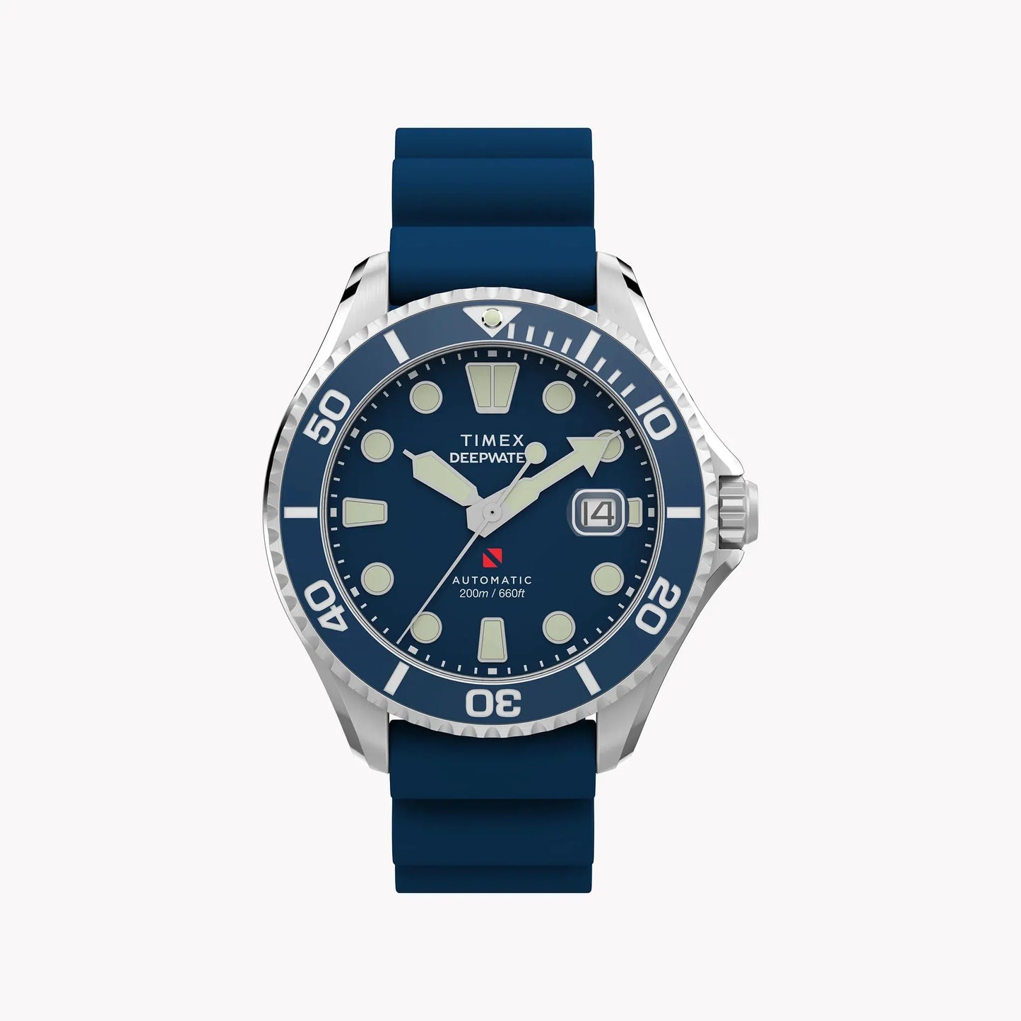 Deep Water Meridian 200 SST Blue Dial Blue Strap Watch TW2Y39900 | Men's Sport Watch by TIMEX