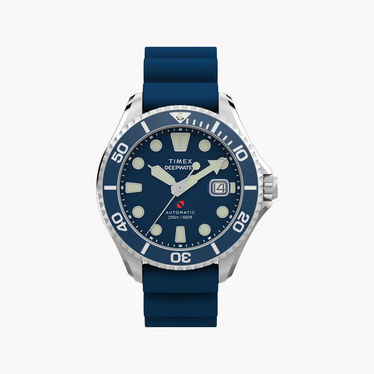 Deep Water Meridian 200 SST Blue Dial Blue Strap Watch TW2Y39900 | Men's Sport Watch by TIMEX
