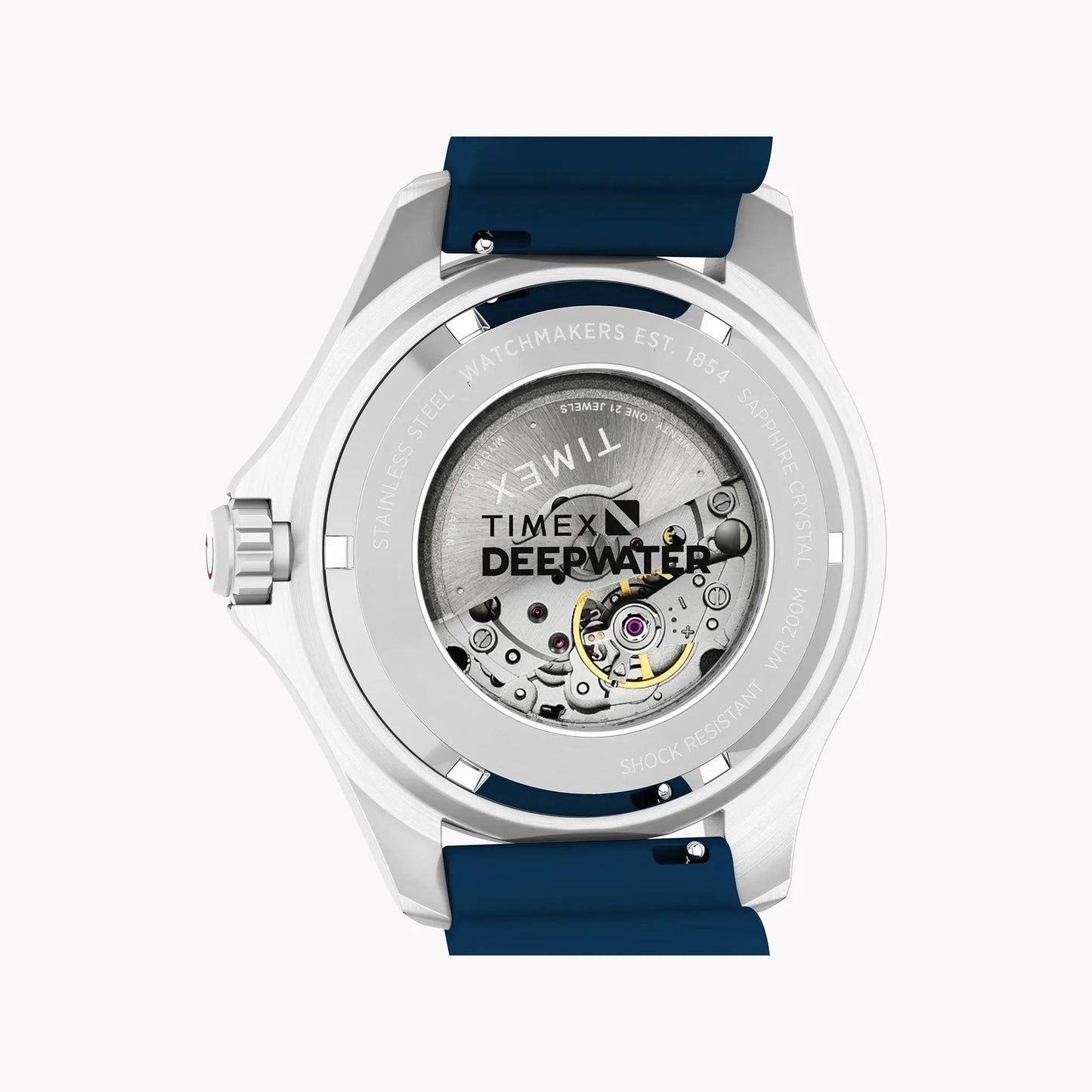 Deep Water Meridian 200 SST Blue Dial Blue Strap Watch TW2Y39900 | Men's Sport Watch by TIMEX