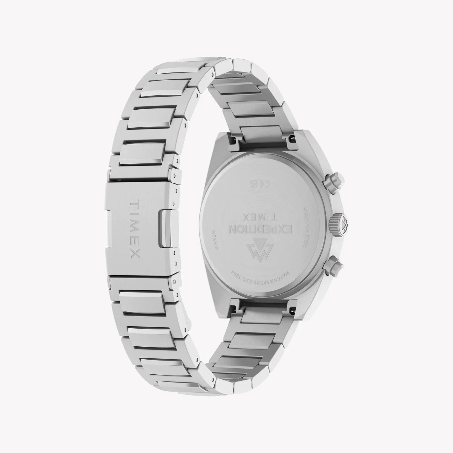 Timex Men's Stainless Steel Silver-Tone, Black Dial | TW2Y61200 by TIMEX