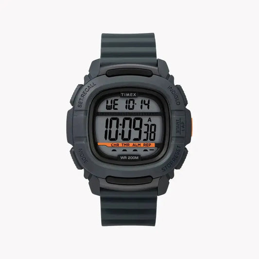 Timex Men's Gray Silicone Watch, Digital Dial | Tw5m26700 by TIMEX