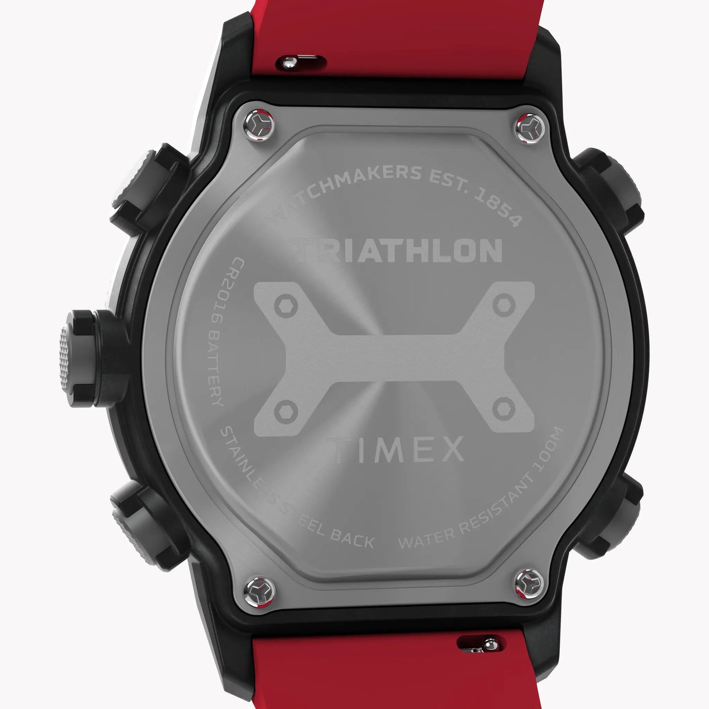 TIMEX Men's Black Case Red Band, Digital | TW5M67000 by TIMEX