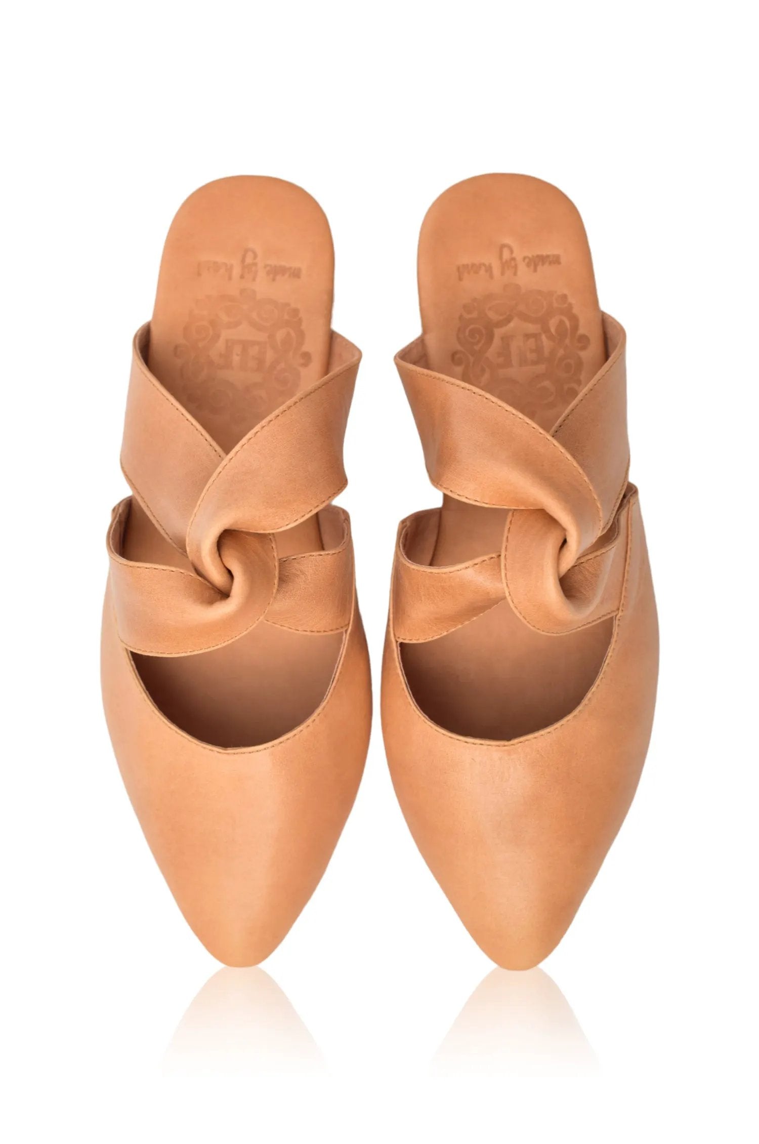 Taj Mahal Pointy Toe Leather Mules (Sz. 8.5) by ELF