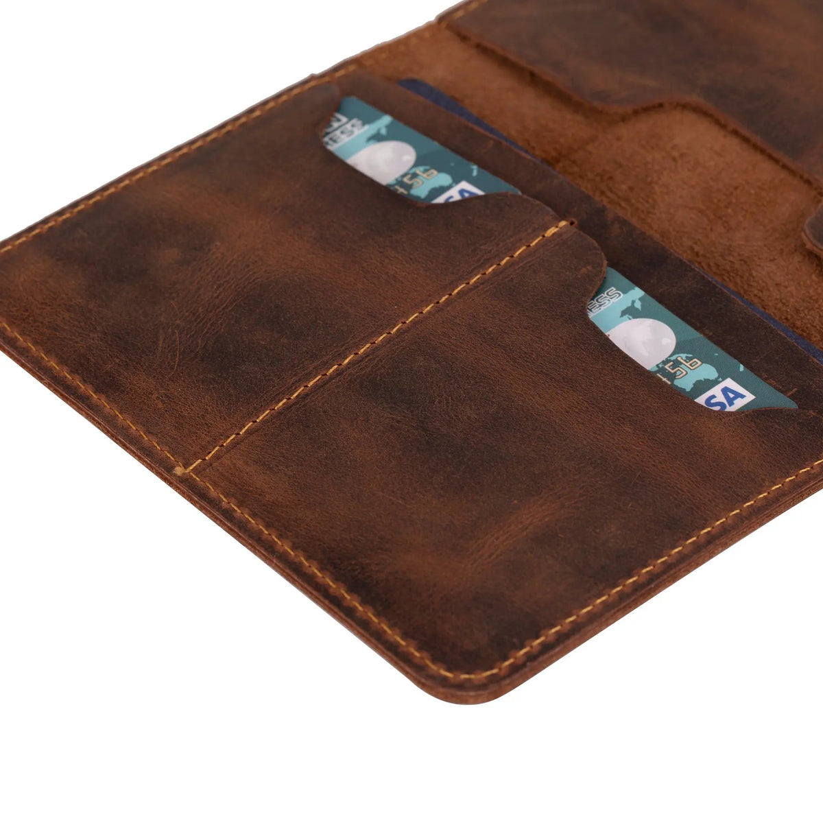 Tempe Genuine Leather Passport Holder - Handcrafted Travel Document Organizer by TORONATA
