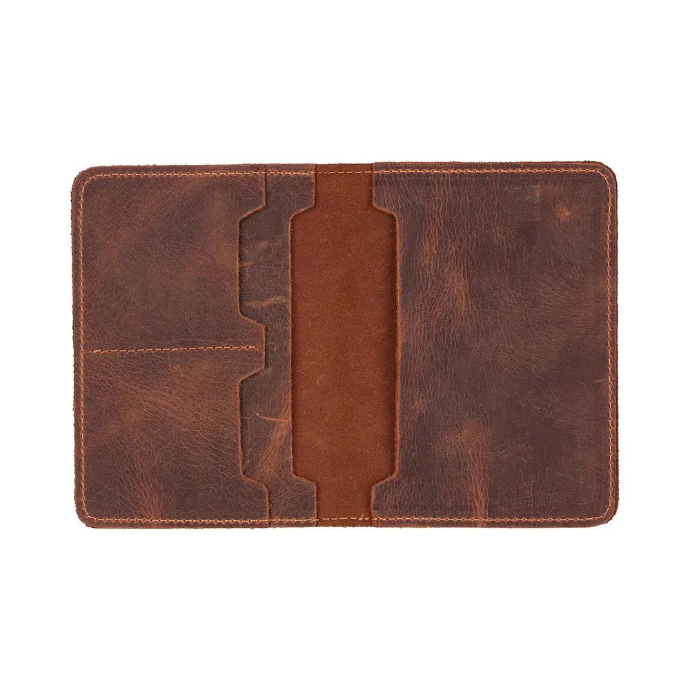 Tempe Genuine Leather Passport Holder - Handcrafted Travel Document Organizer by TORONATA