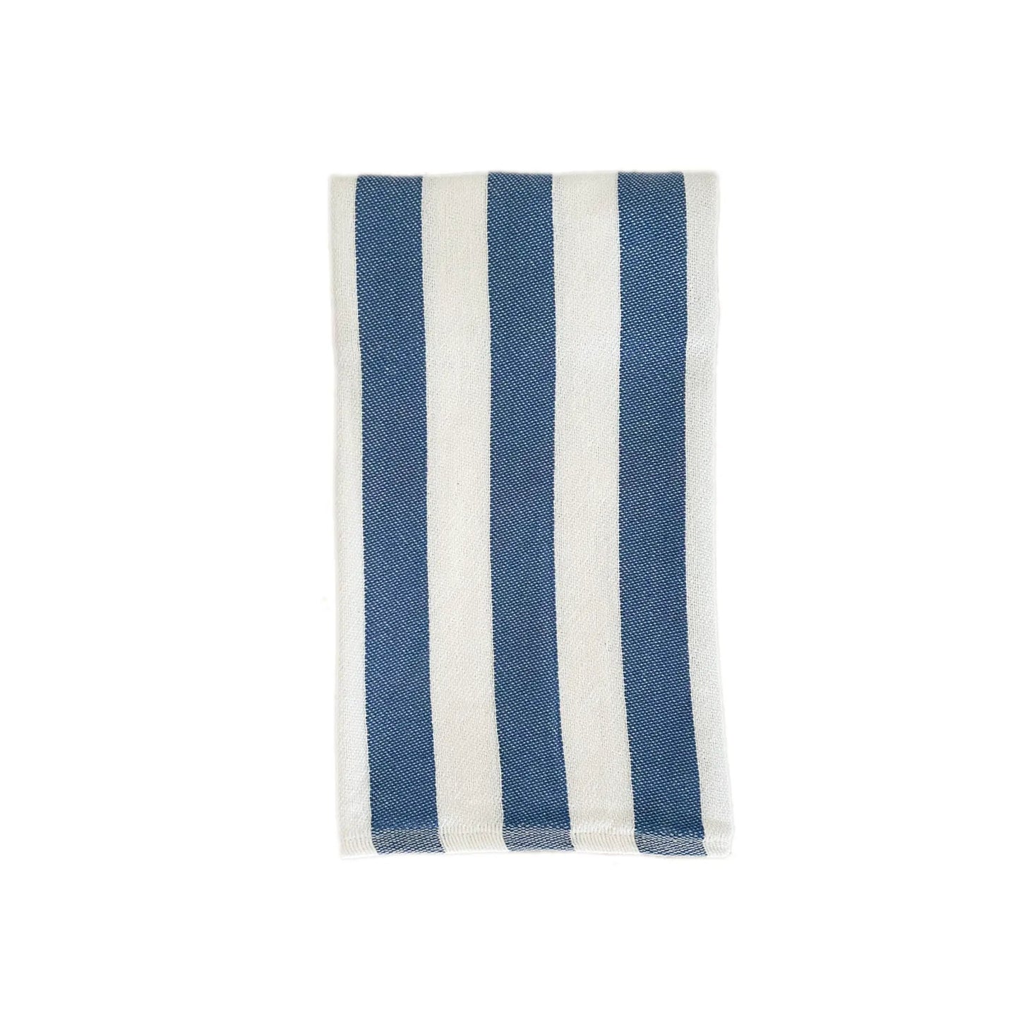 Custom Tea/Hand Towel, Striped Blue by Custom Collection