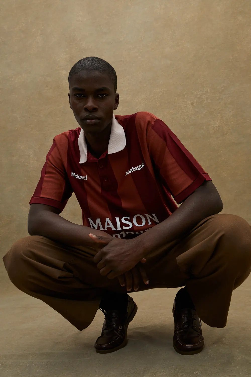hideout x Maison Montagut Chicago Fil Lumière® Soccer Polo by Hideout X Maison Montagut