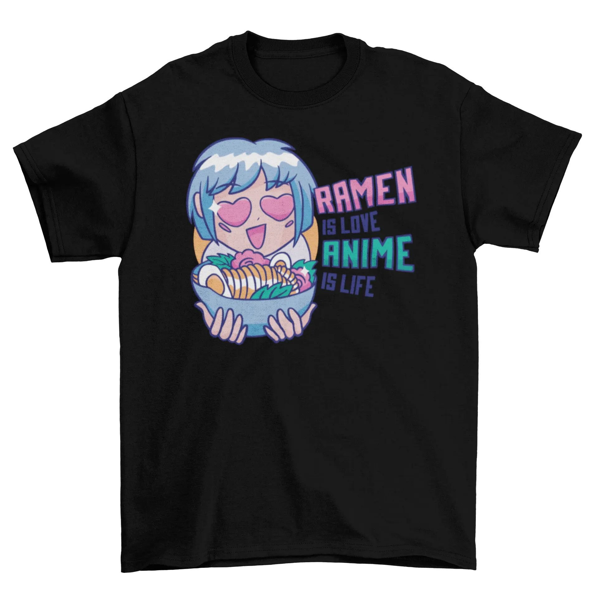 Ramen & anime t-shirt by Turquoise Theseus