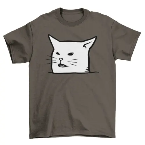 Unimpressed Meh Black Cat T-shirt by Turquoise Theseus