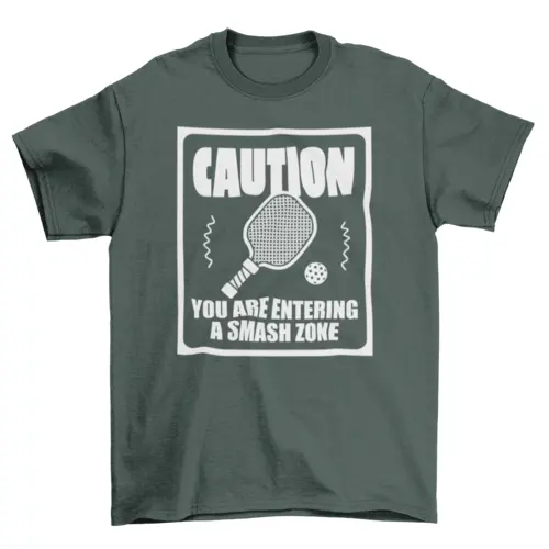Pickleball sport racket t-shirt by Turquoise Theseus