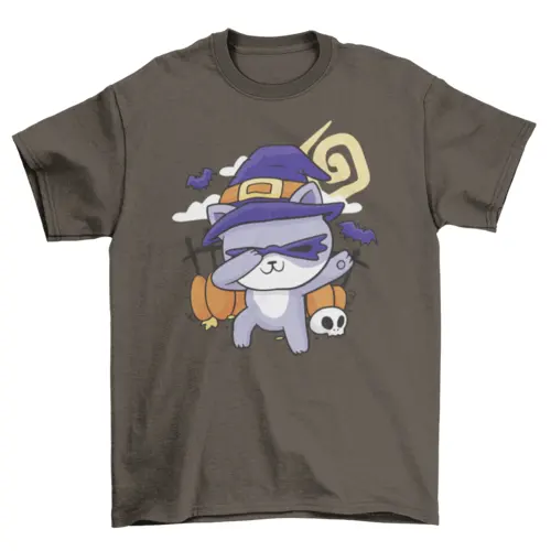Halloween cat dabbing t-shirt design by Turquoise Theseus