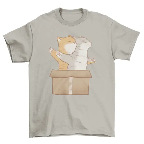 Cats animals in love t-shirt by Turquoise Theseus