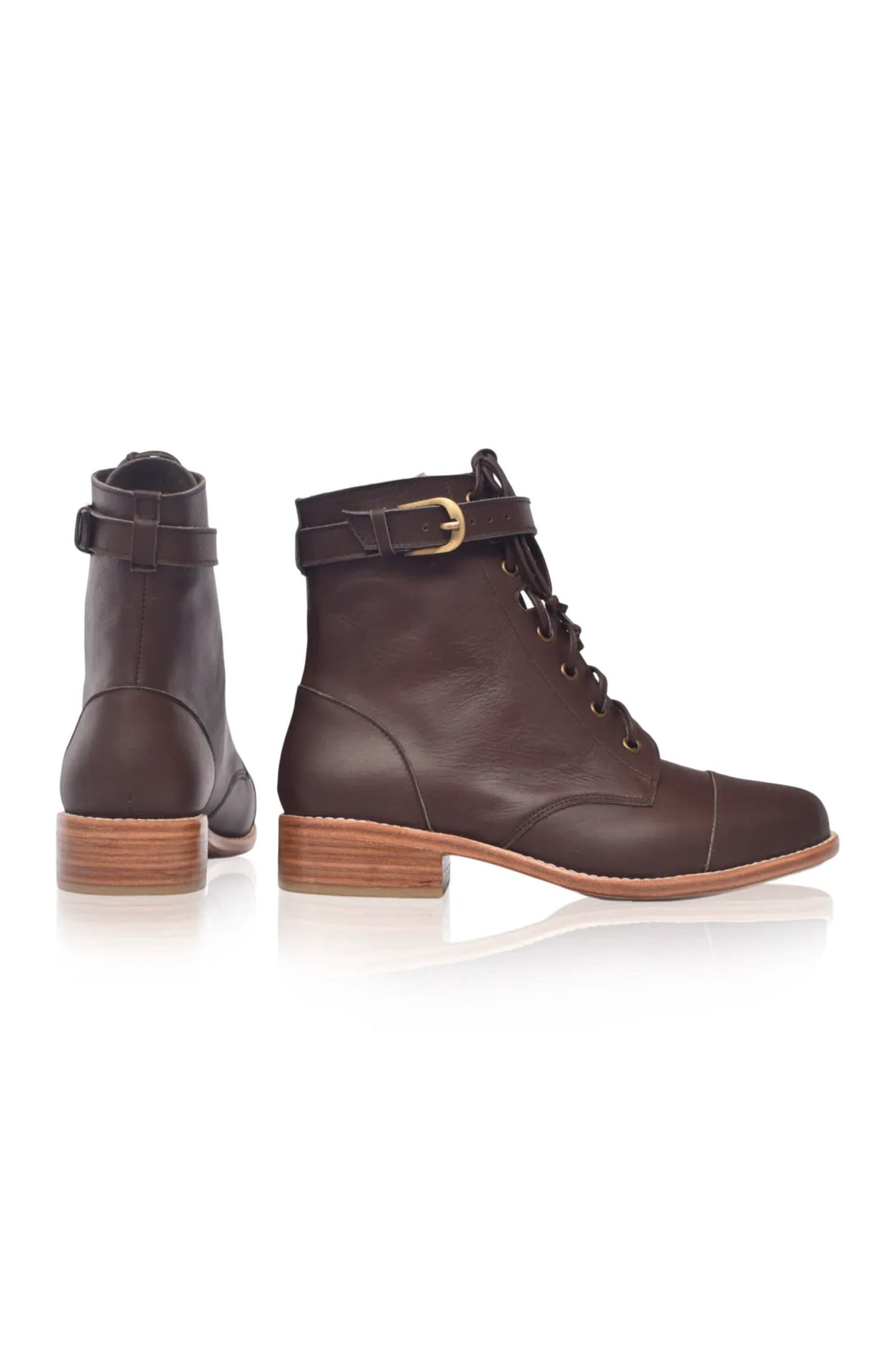 Valley Dream Lace Up Leather Boots by ELF