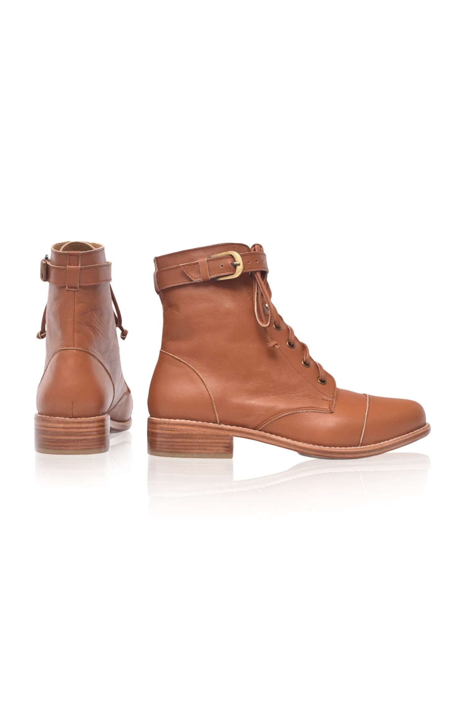 Valley Dream Lace Up Leather Boots by ELF