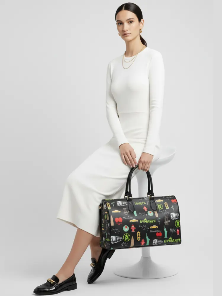 LA VIE EN ROSE Manhattan Handbag BYMANYC ® New York Vegan Elegance by BYMANYC ® New York