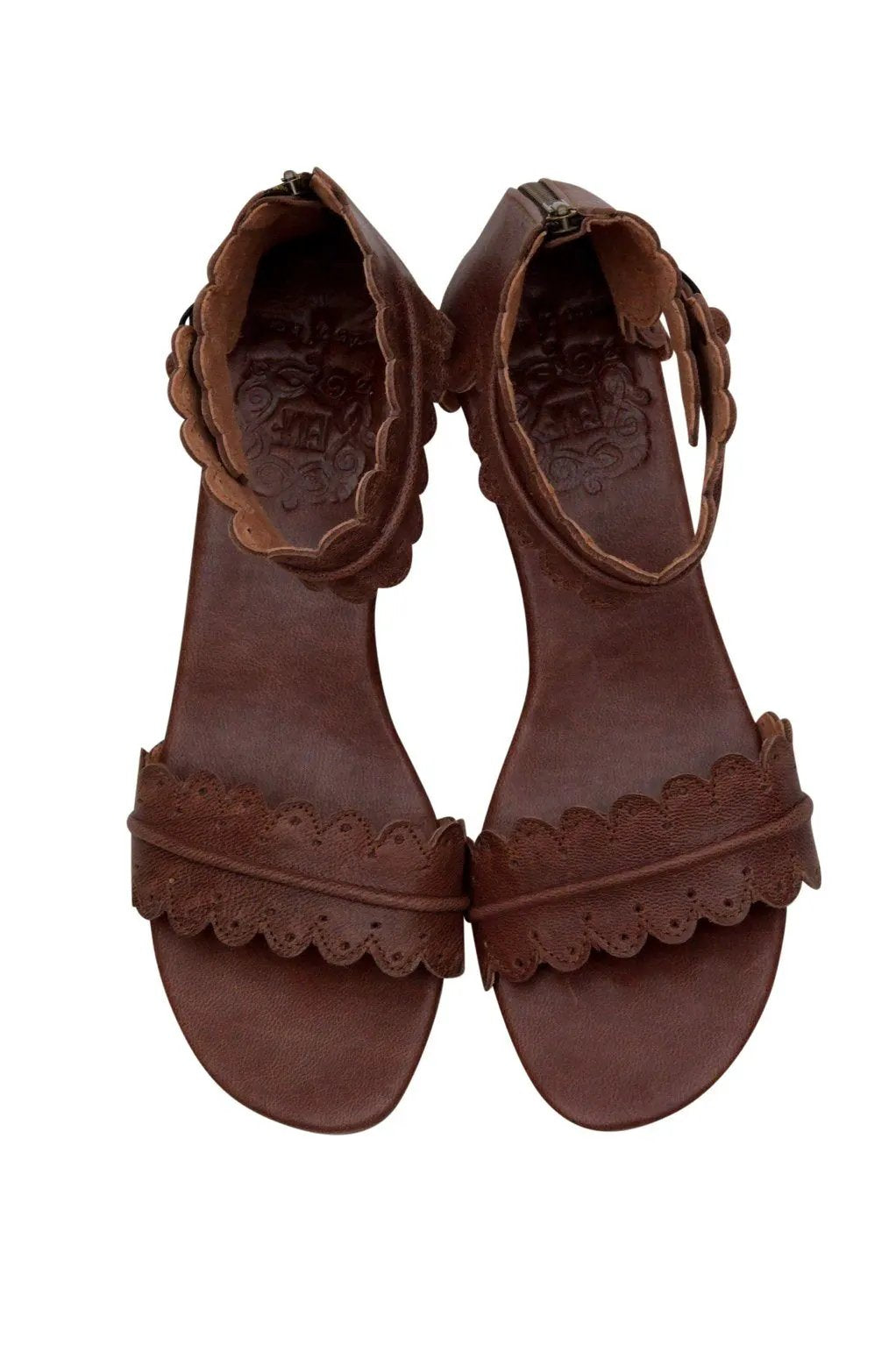 Magdalena Wooden Wedge Sandals by ELF