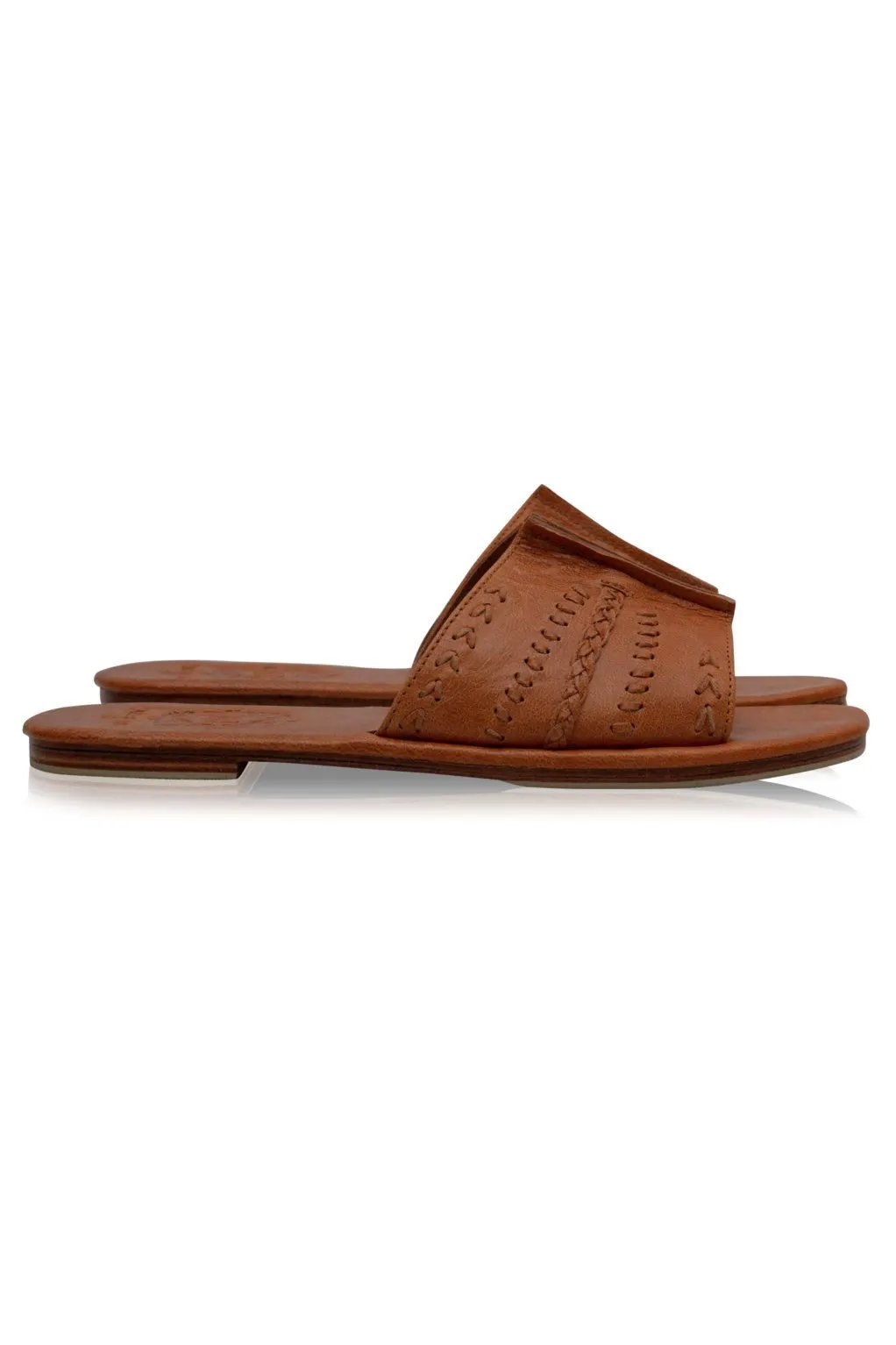 Dolce Vita Leather Slide Sandals by ELF