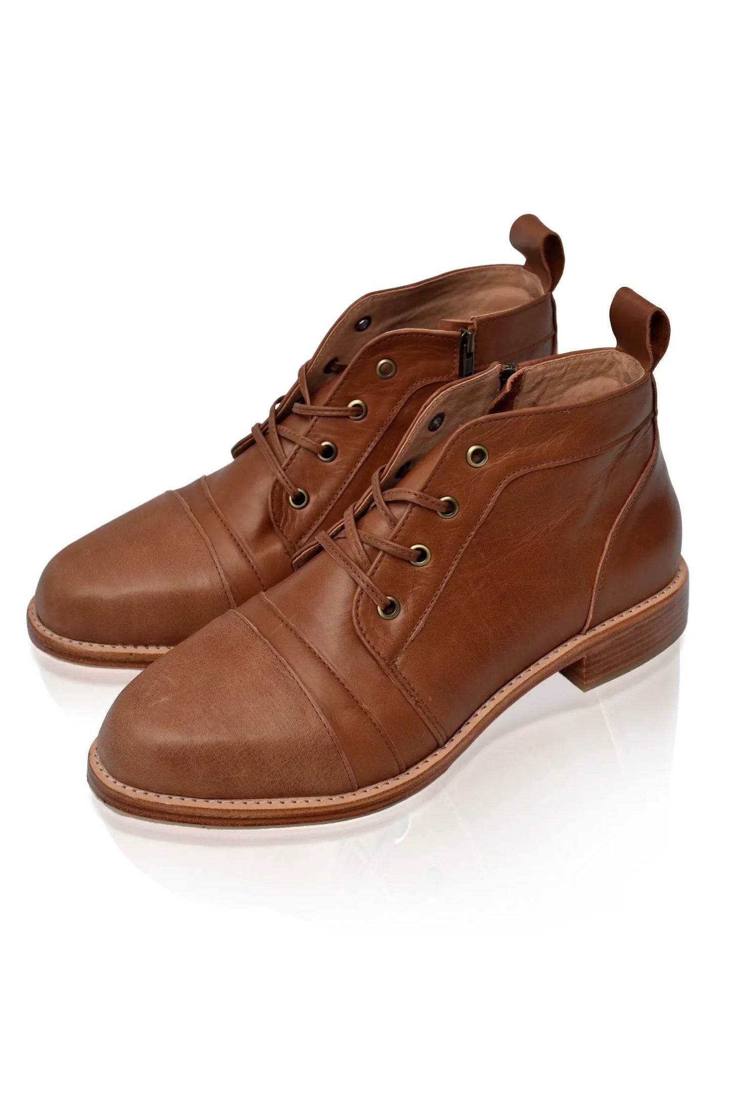 Passage Lace-Up Leather Boots by ELF