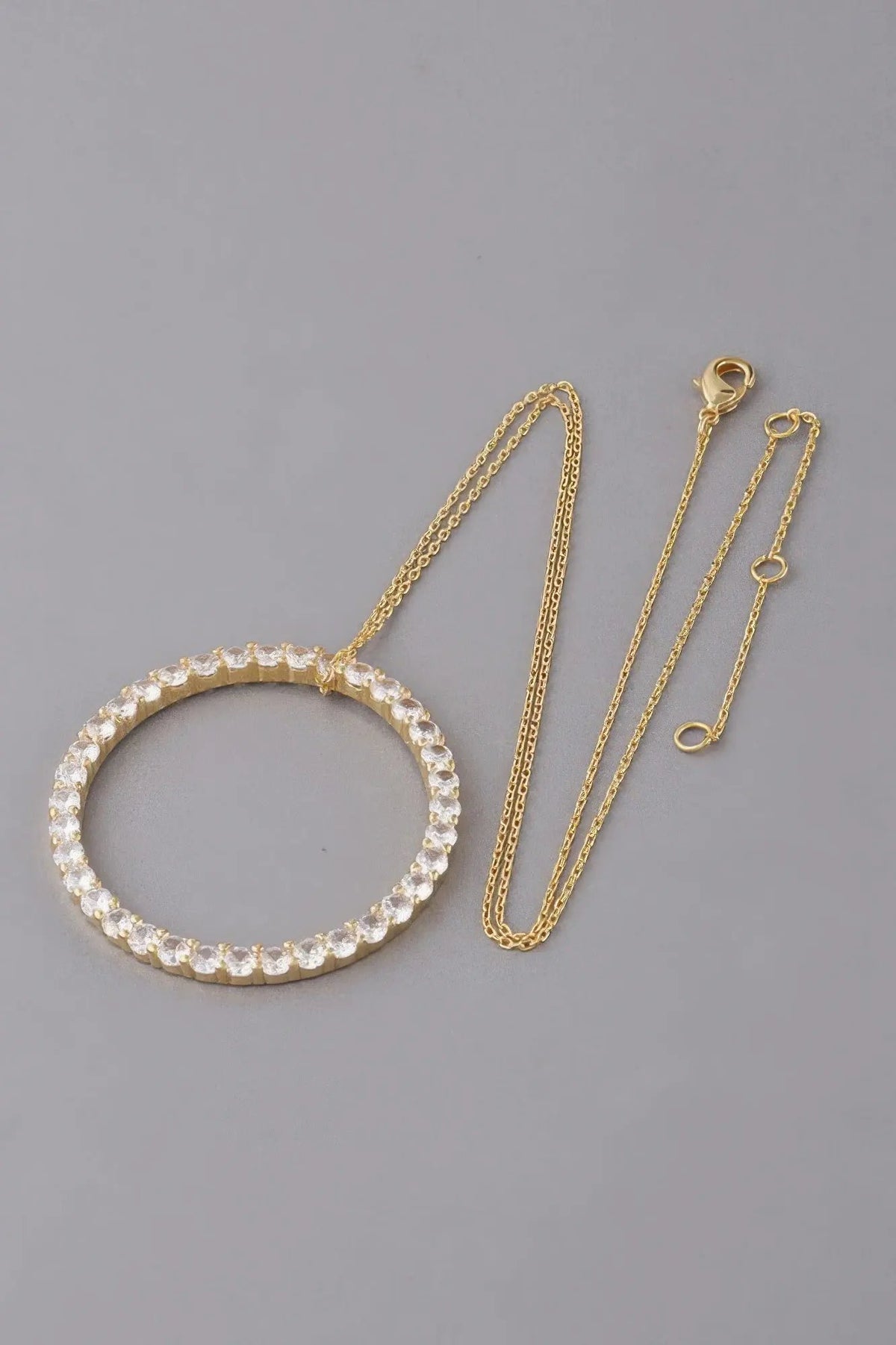 Women's Jewel Lined Circle Pendant Necklace BYMANYC ® New York CONTEMPORARY VIBRANT MODERN FASHION - New Collection by BYMANYC New York