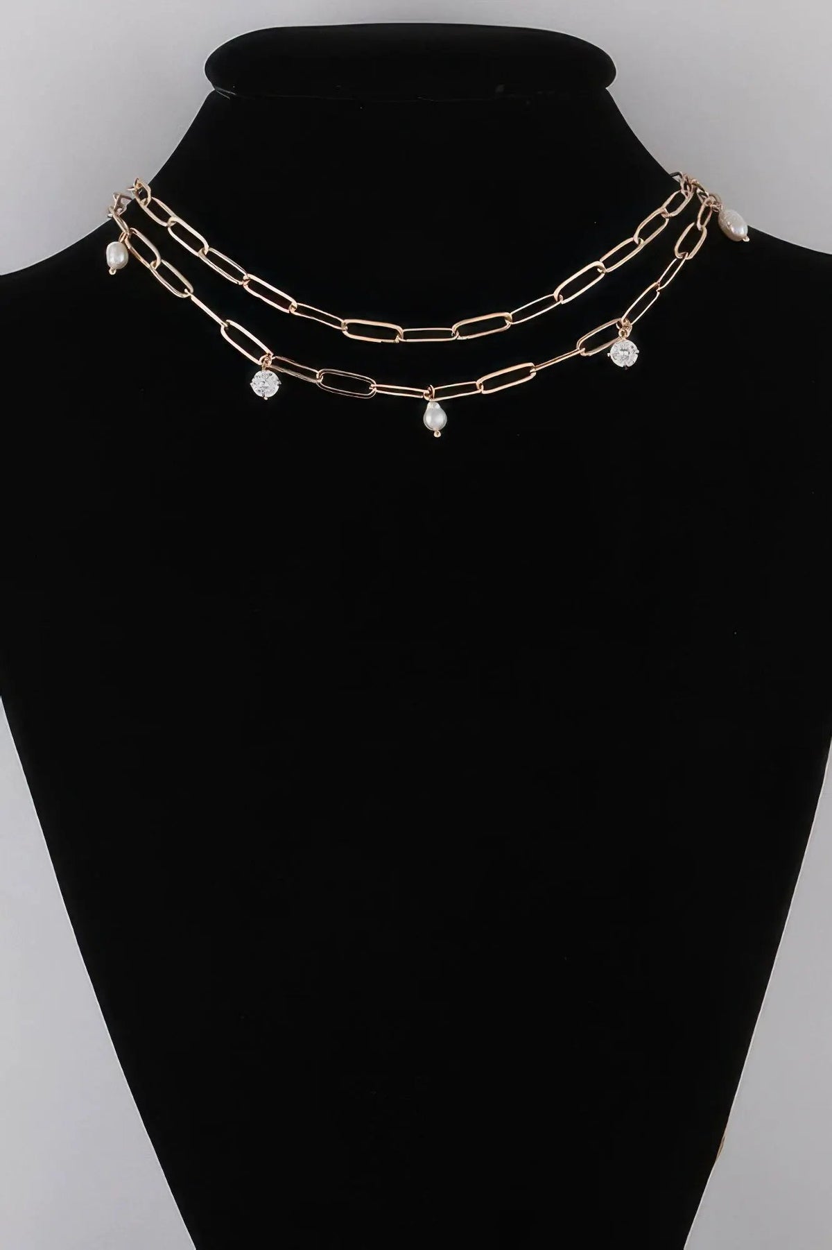 Women's Rhinestone N Bead Chain Necklace BYMANYC ® New York CONTEMPORARY VIBRANT MODERN FASHION - New Collection by BYMANYC New York