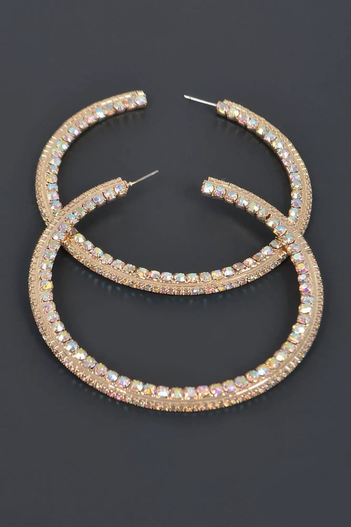 Women's 80mm Rhinestone Hoop Earrings BYMANYC ® New York CONTEMPORARY VIBRANT MODERN FASHION - New Collection by BYMANYC New York