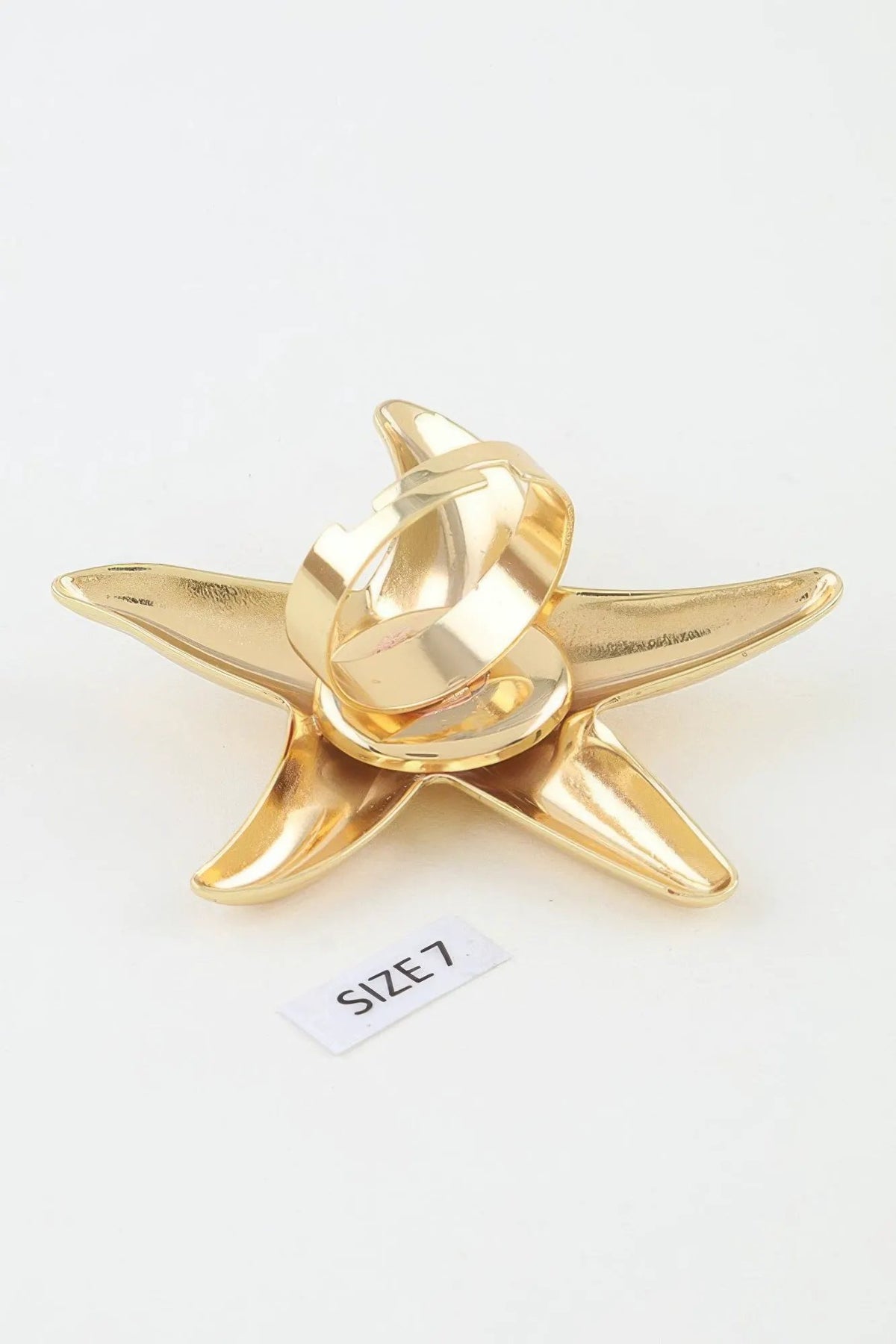 Women's Statement Ring Polished Starfish BYMANYC ® New York SLEEK OCEANIC CELESTIAL BAND - New Collection by BYMANYC New York