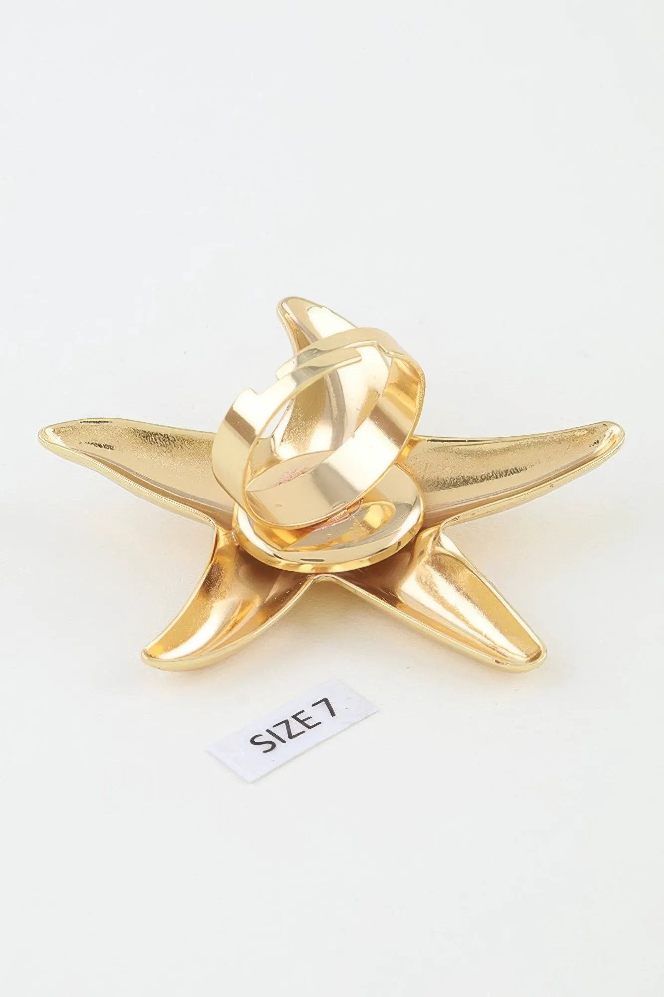 Women's Statement Ring Polished Starfish BYMANYC ® New York SLEEK OCEANIC CELESTIAL BAND - New Collection by BYMANYC New York