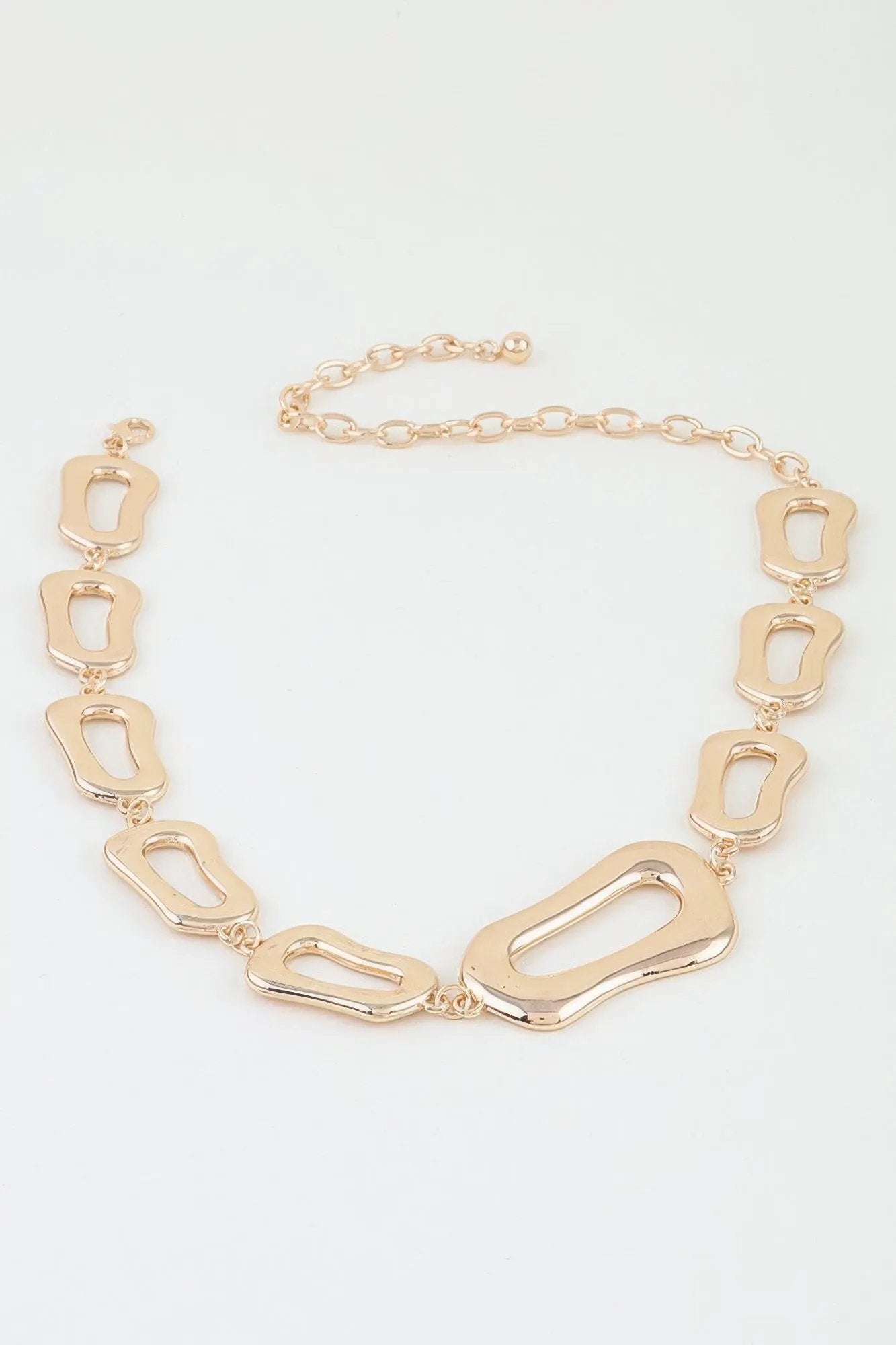 Women's Choker Necklace Polished Abstract Link Chain BYMANYC ® New York SCULPTURAL GEOMETRIC COLLAR - New Collection by BYMANYC New York