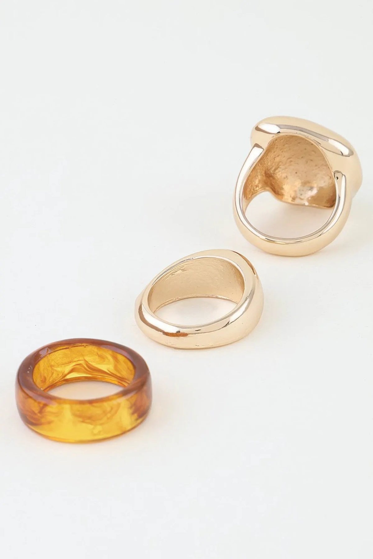 Women's Ring Set Modern Triple Band Statement BYMANYC ® New York CONTEMPORARY MULTI-ROW STACKABLE RINGS - New Collection by BYMANYC New York