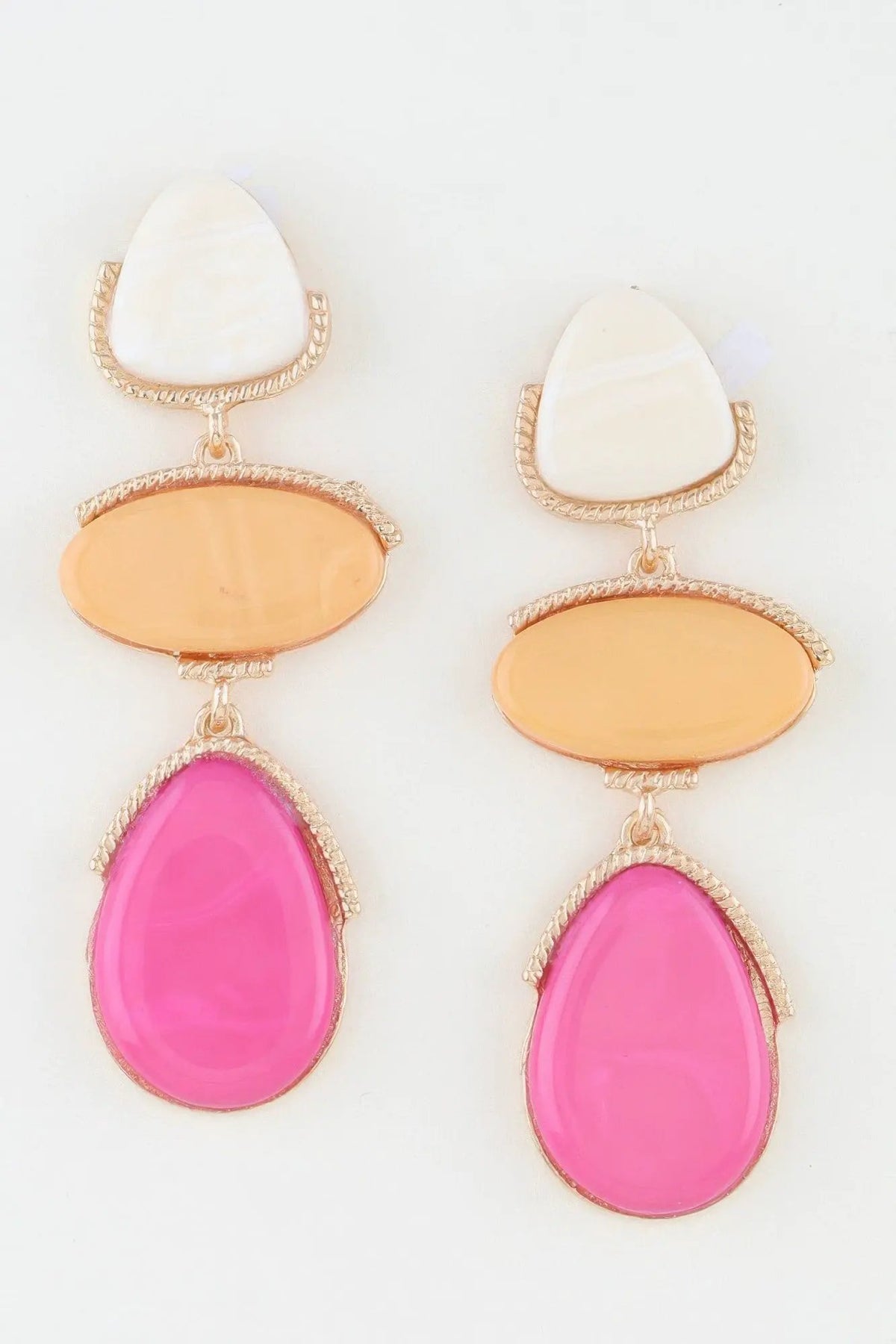 Women's Drop Earrings Retro Triple Stone BYMANYC ® New York VINTAGE CASCADE DANGLE EARRINGS - New Collection by BYMANYC New York