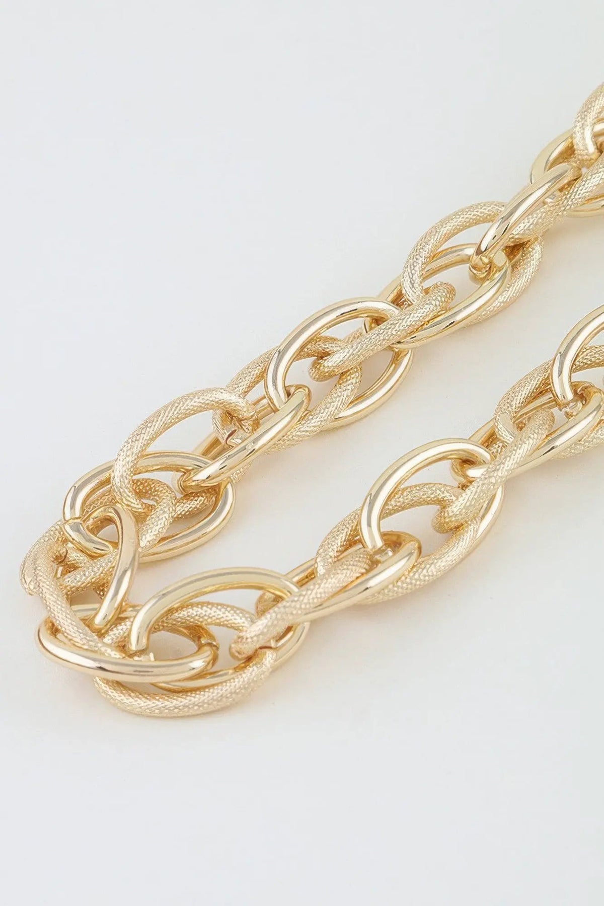 Women's Choker Necklace Double Polished Link Chain BYMANYC ® New York BOLD DUAL LINK COLLAR - New Collection by BYMANYC New York