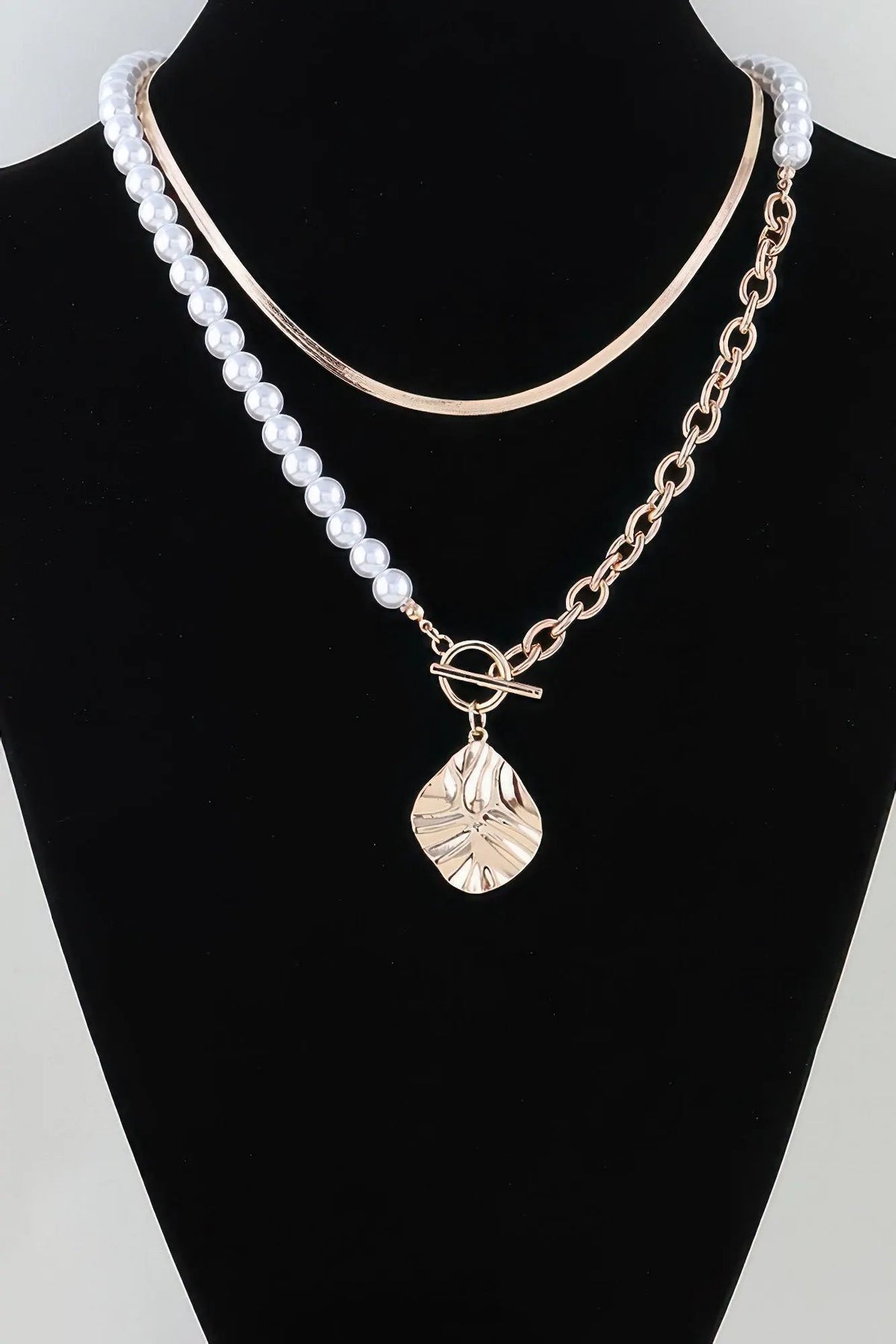 Women's Necklace Multi-Strand BYMANYC ® New York MADISON HAMMERED - New Collection by BYMANYC New York