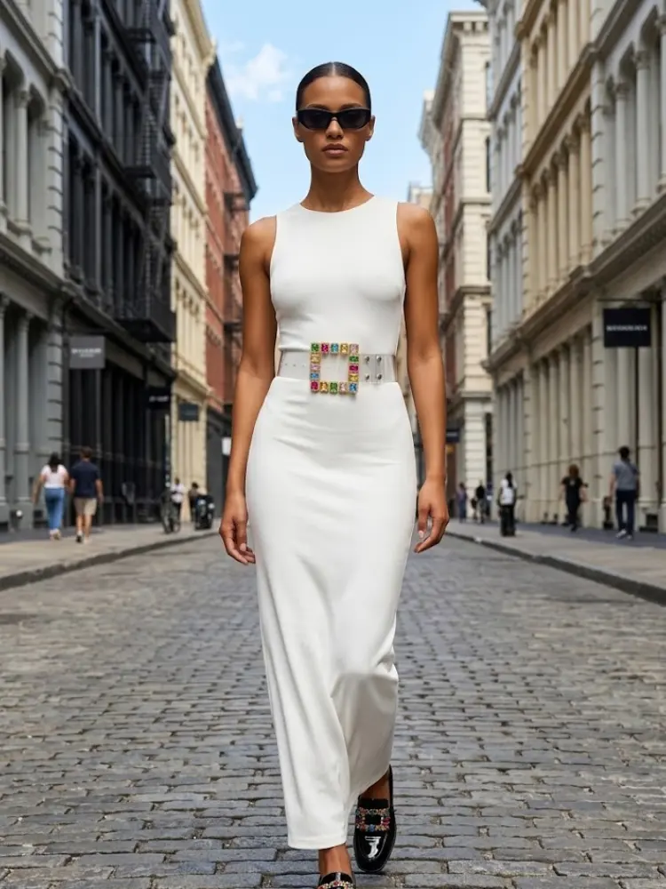 WOMEN'S BELT • MEATPACKING Fashion Chic Clear BYMANYC ® New York by BYMANYC ® New York