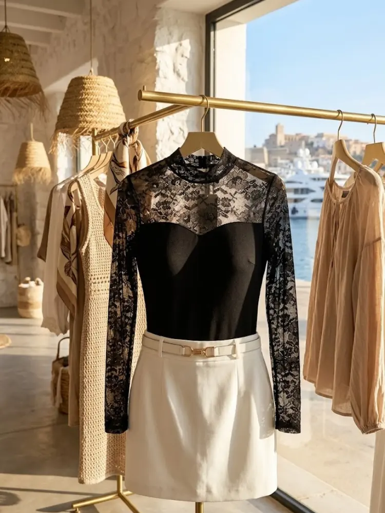 WOMEN'S BLOUSE KEY WEST - Boutique Fashion Top - BYMANYC ® New York by BYMANYC ® New York