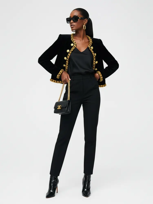 Women's Velvet Jacket GRAMERCY ECO COUTURE BYMANYC ® New York by BYMANYC ® New York