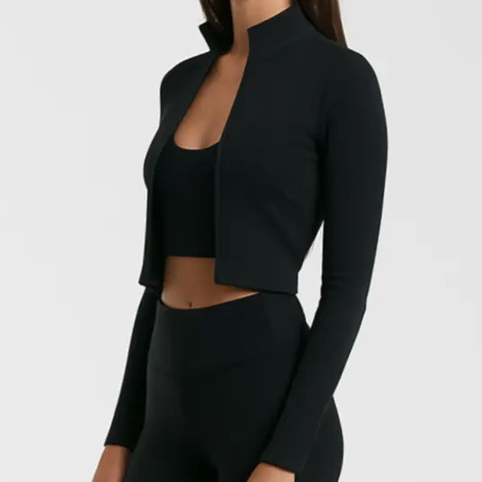 4013 - Women's Athletic Cropped Zipper Jacket by OTL Apparel