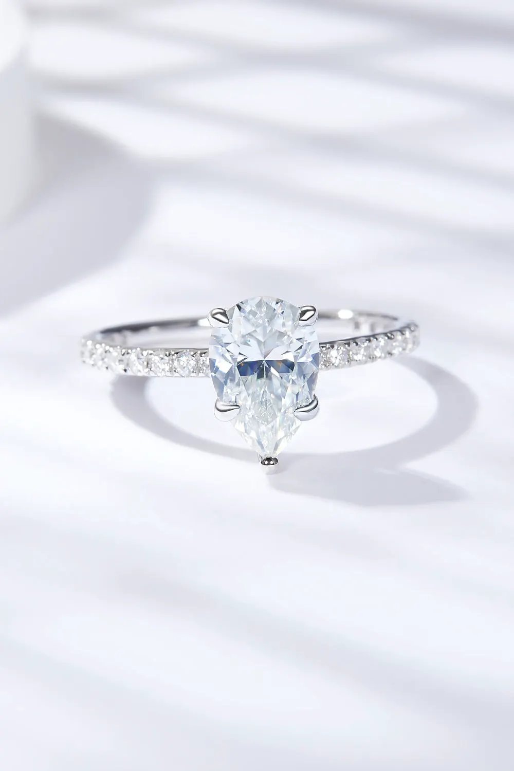1.8 Carat Moissanite Side Stone Ring by Partner Label