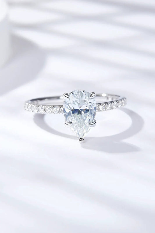 1.8 Carat Moissanite Side Stone Ring by Partner Label