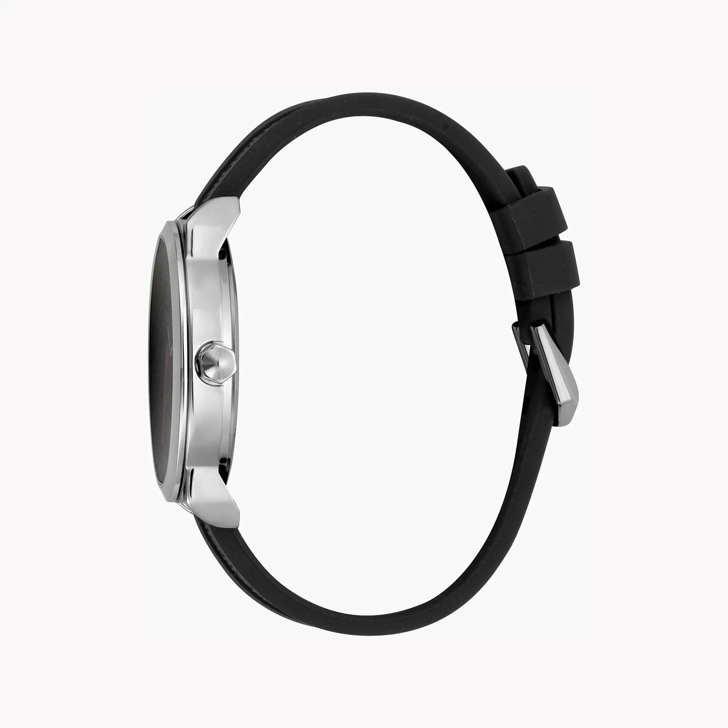 Just Cavalli Men's Black Silicone Watch, Silver Case | Jc1g141p0015 by JUST CAVALLI