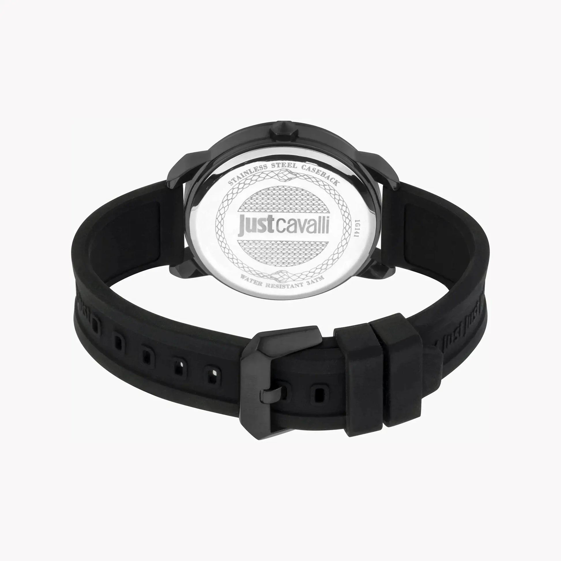 Just Cavalli Men's Black Watch, Silicone Band | Jc1g141p0045 by JUST CAVALLI